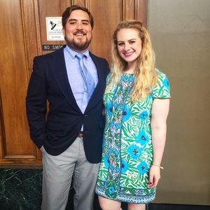 Lilly Pulitzer stretch shirt dress size L